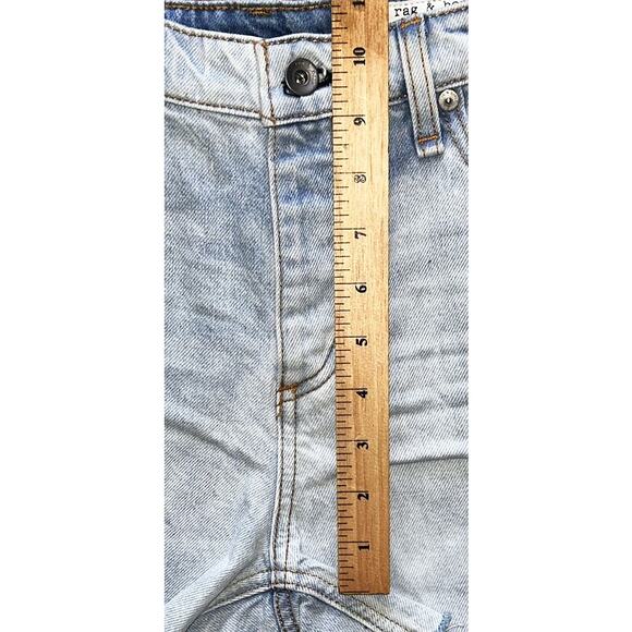 NWT rag & bone Dre Low-Rise Frayed Hem Boyfriend Jean Shorts 28X3.5 - Picture 4 of 10